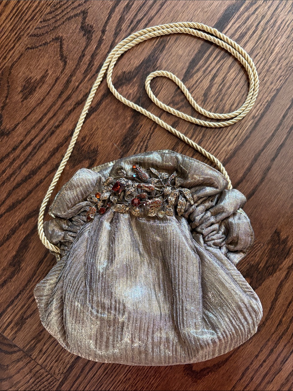 Bronze Clamshell Evening Bag